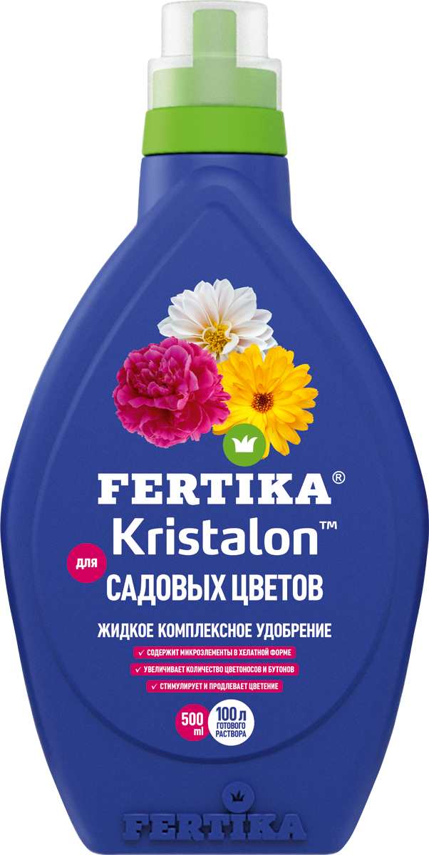18415669 Удобрение Фертика Кристалон для садовых цветов 0.5 л STLM-0010726 FERTIKA