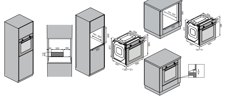 9146049 Электрический духовой шкаф Oasis D-SBM черный STDN-0032188 - Вид №4