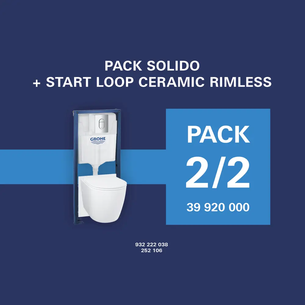 Комплект инсталляция и унитаз Grohe Start Loop Сет Solido3: 5 в 1 STLM-2057126