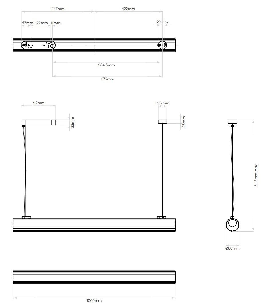 Стеклянный светодиодный подвесной светильник Astro Lighting Io ARCH-00134523 - Вид №12
