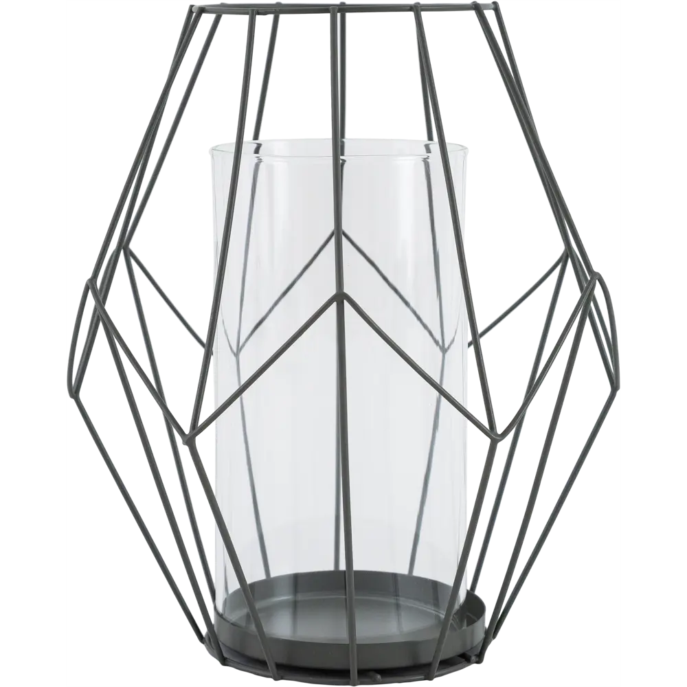 Подсвечник, металл, цвет серый Atmosphera STLM-2099478