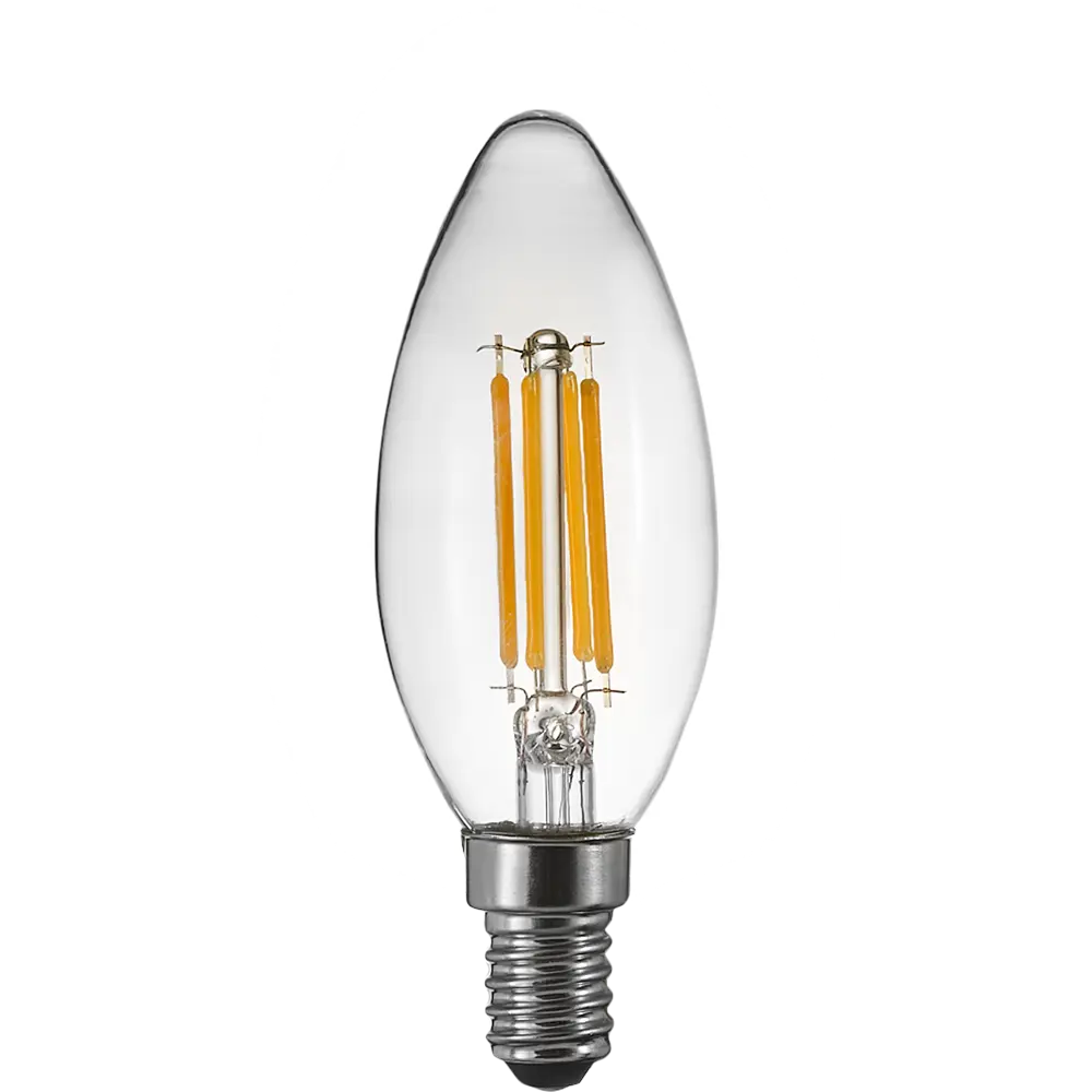 Лампа светодиодная Osram В E14 220/240 В 4 Вт свеча 470 лм холодный белый свет STLM-2201726 - Вид №1