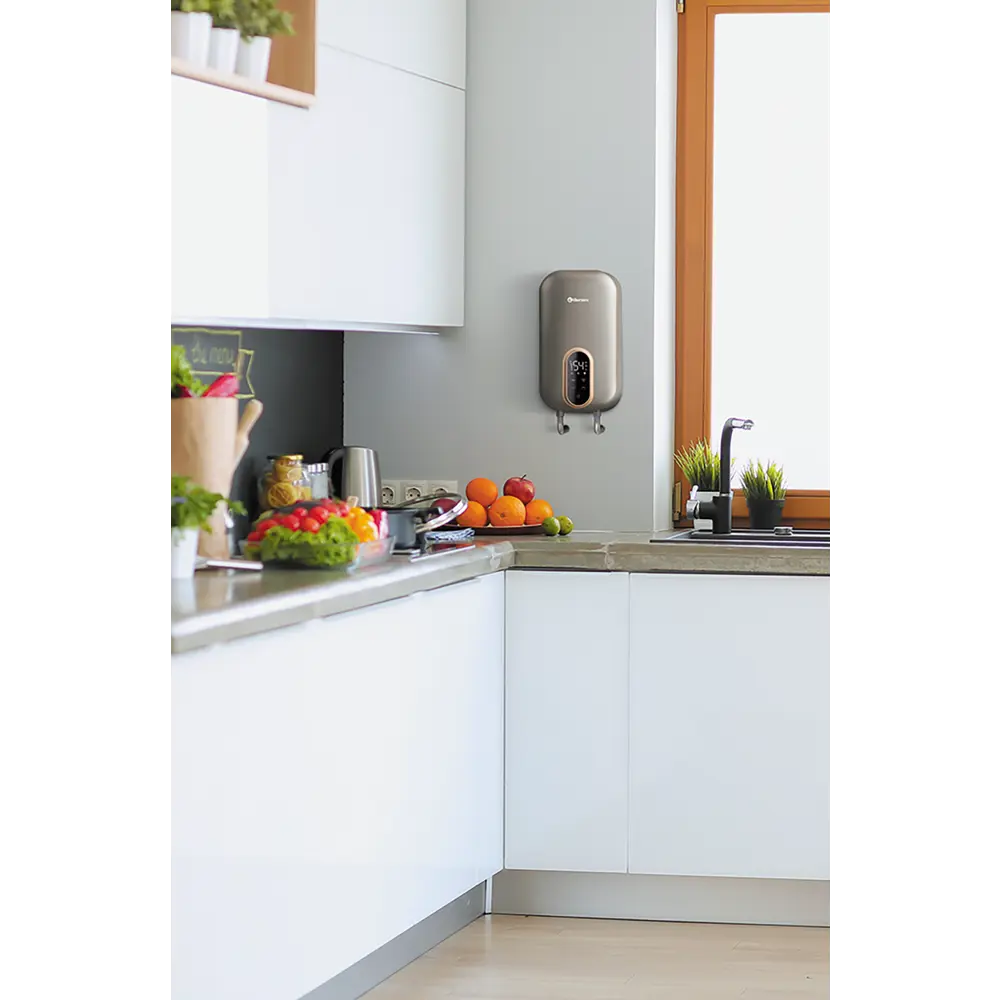 Проточный водонагреватель электрический Thermex Chief 8500 2110268.5 кВт серый STLM-2142453 - Вид №5