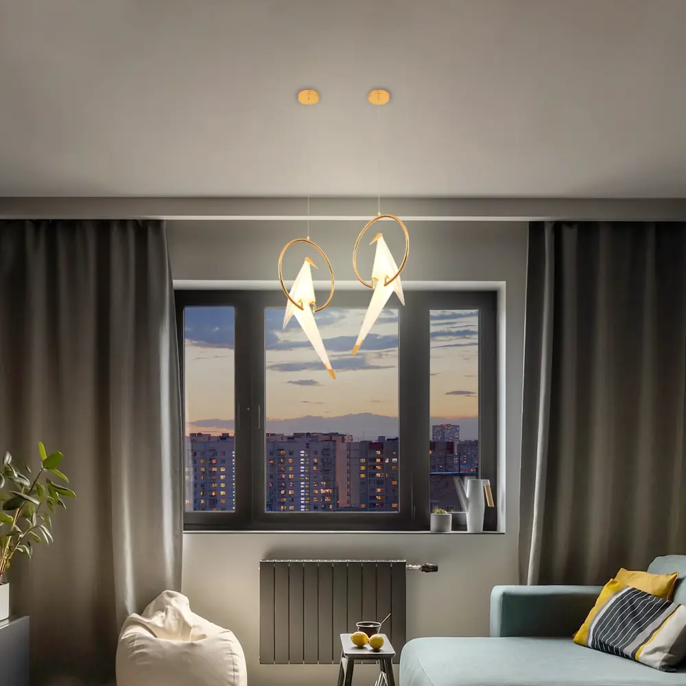 Светильник подвесной Birde 516037 4 м² нейтральный белый свет, цвет золотистый RITTER STLM-2015134 - Вид №17