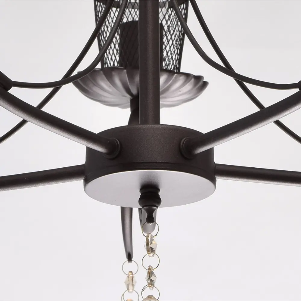 Люстра Аида 5xE14x60 Вт, металл, цвет тёмное дерево MW-Light STLM-2184509 - Вид №10