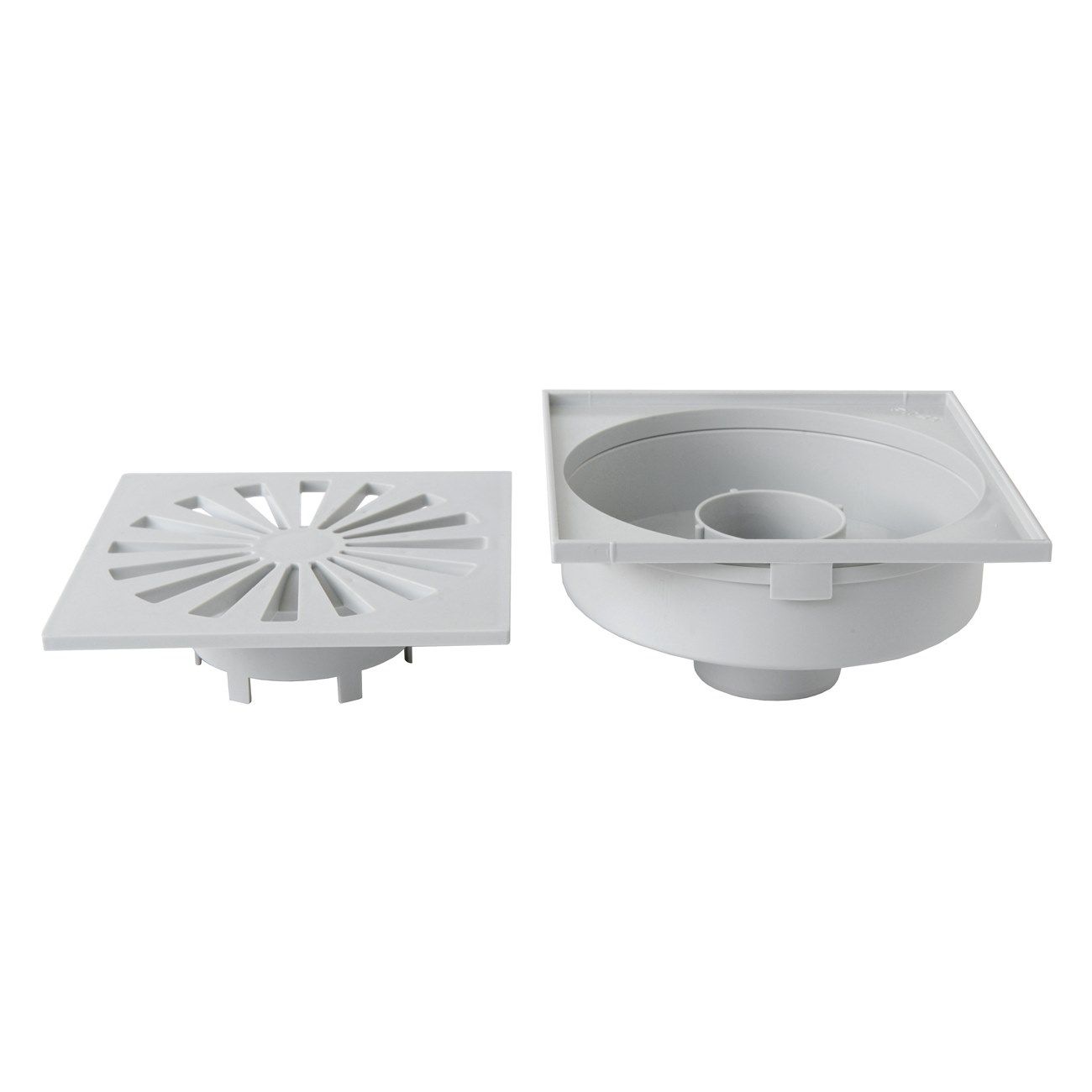 ABS сифонированная крышка люка с решеткой и вертикальным сливом First Corporation First Plast ARCH-00044198 - Вид №1