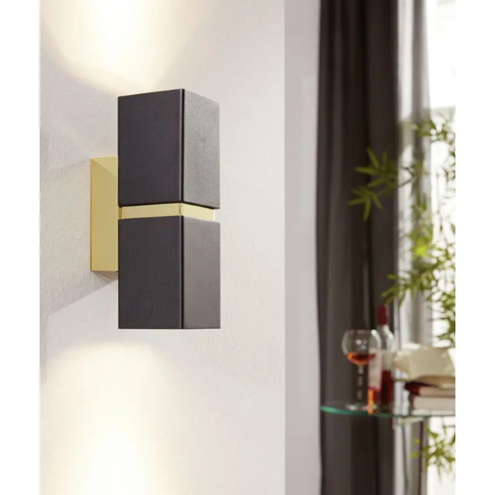 Бра Eglo «Passa» GU10 2х3.3 Вт, цвет золотой STLM-2145759 - Вид №1