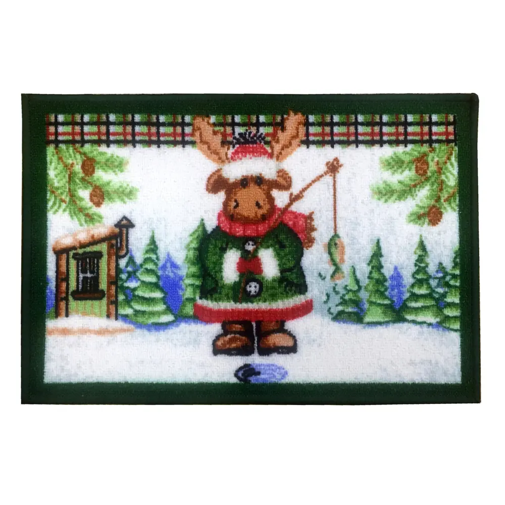 Коврик Олень с рыбкой 40x60 см нейлон цвет мультиколор CTIM STLM-2035475