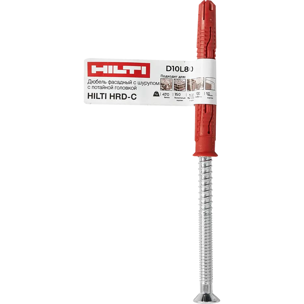 Дюбель фасадный HRD-С 10х80 мм, 1 шт. 84050866 STLM-2159757 Santreyd  - Вид №3