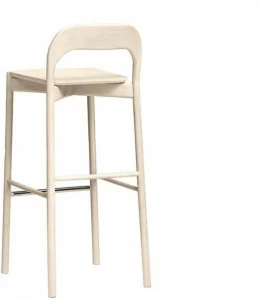 PIAVAL Барный стул высокий из бука с подставкой для ног Earl | contract 101/4