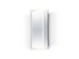 Алюминиевый и стеклянный светодиодный настенный светильник