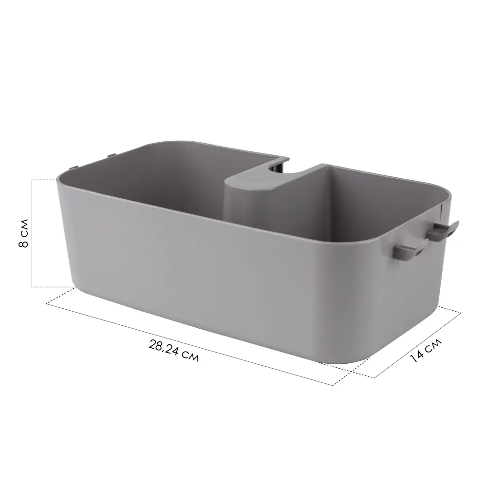 Полочка для душевой штанги Berossi Kniva цвет дымчато-серый Kvina STLM-2116723