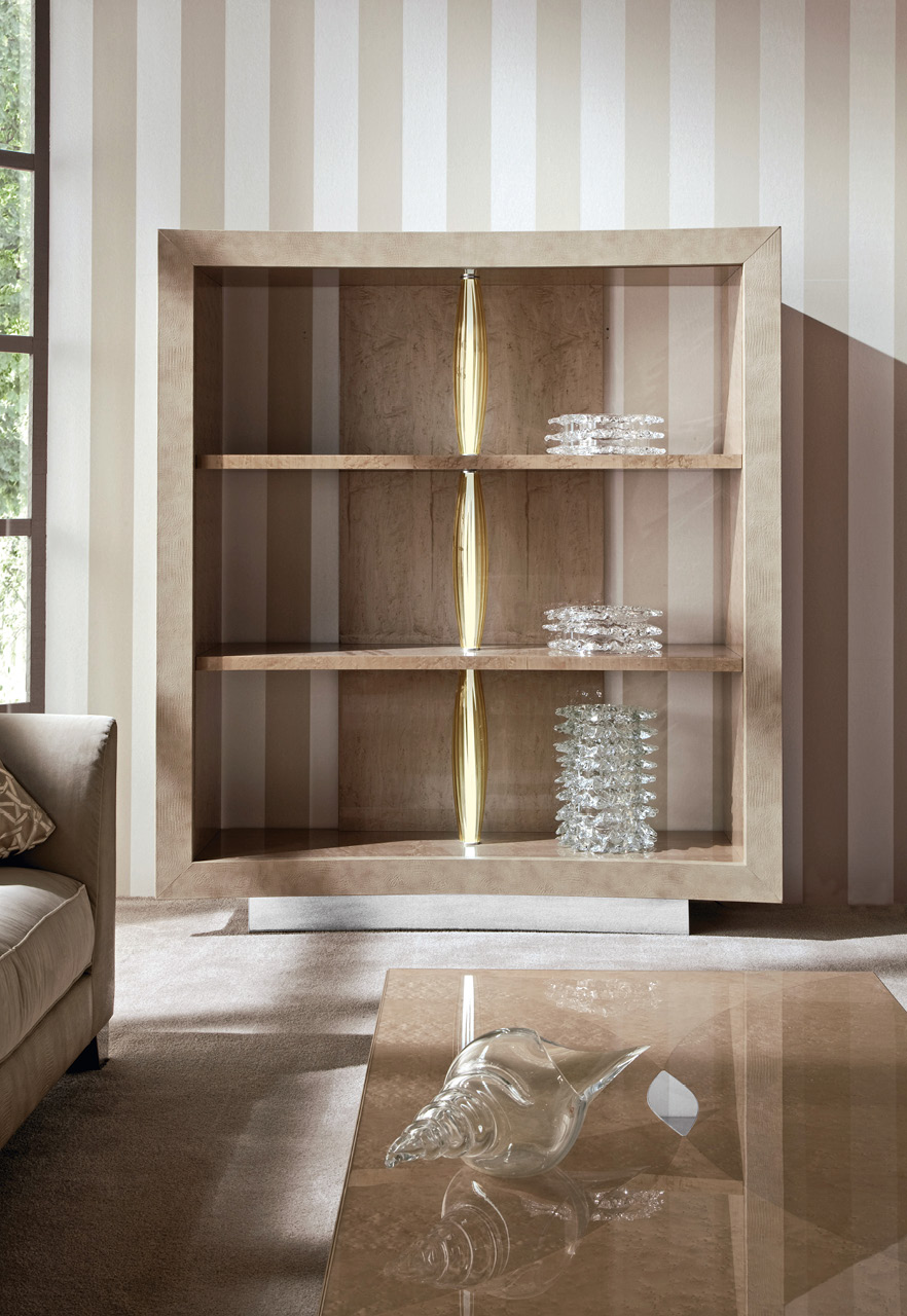 3084 Sunrise стеллаж с деревянными полками - giorgio collection  - Вид №1