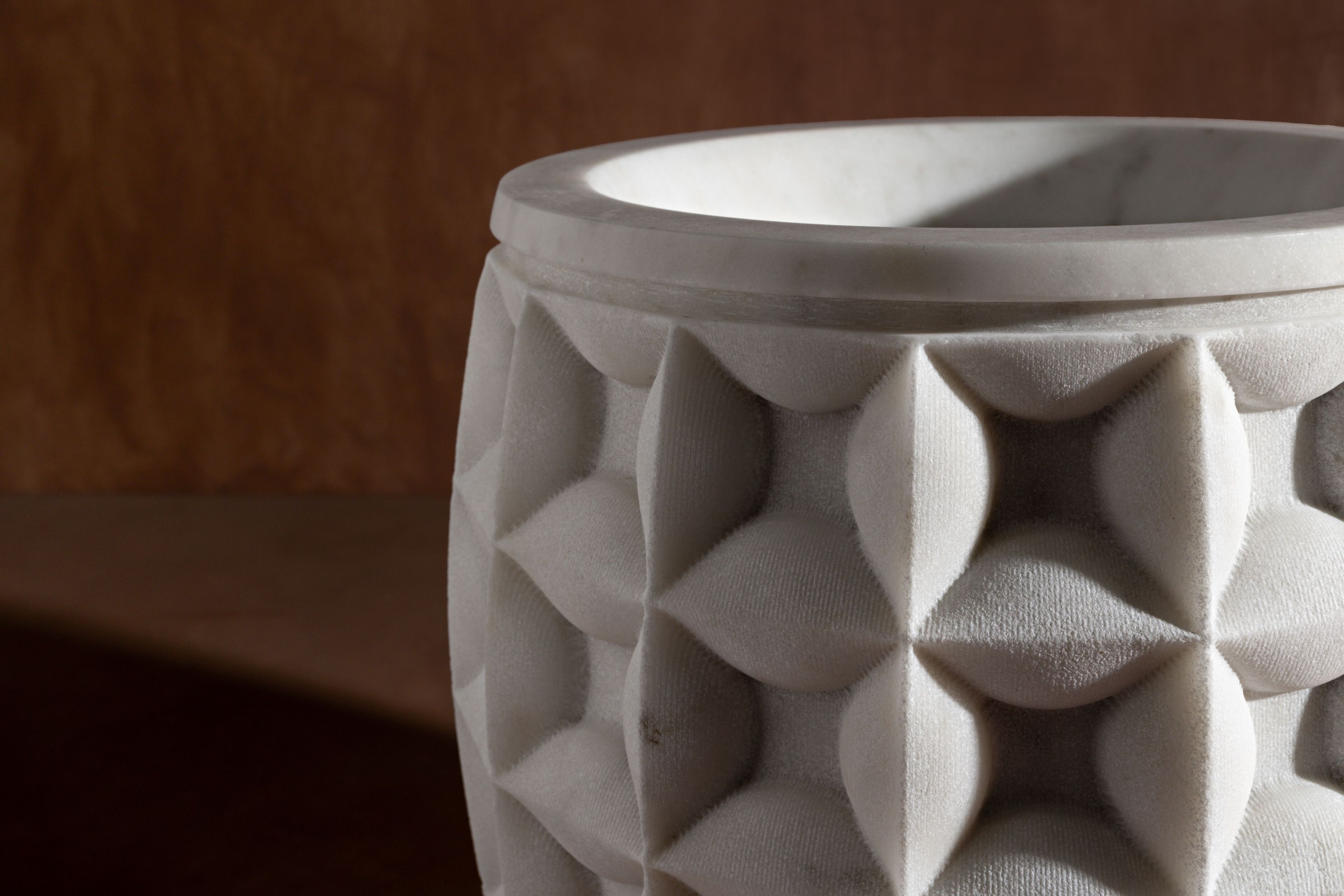 Круглая мраморная ВАЗа Kreoo Dawn ARCH-00018484 - Вид №2