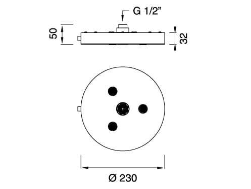 Регулируемая душевая головка из нержавеющей стали CEADESIGN FREE IDEAS ARCH-00036206 - Вид №2
