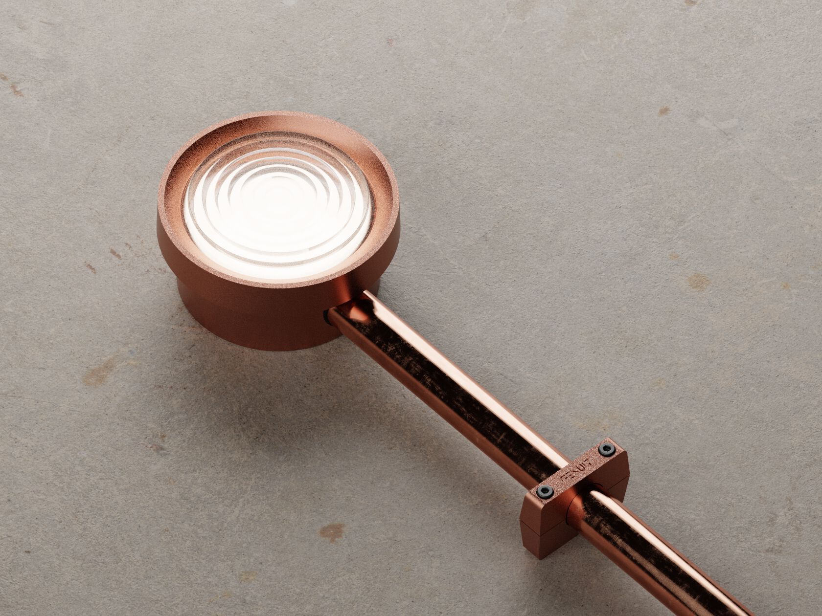 Алюминиевый настенный светильник с порошковым покрытием Genuit медь ARCH-00144149 - Вид №1