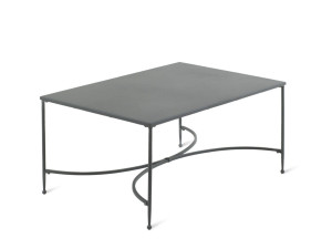 Железный прямоугольный садовый столик