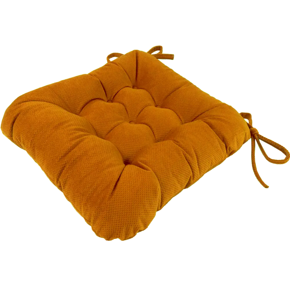 Подушка для стула Linen Way Грид 40x6x36 см полиэстер бронзовый STLM-2156328 - Вид №1