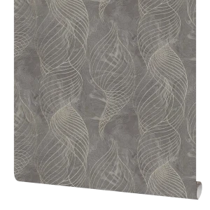 Обои флизелиновые Московская обойная фабрика Фэнтази графит 1.06 м 4233-9