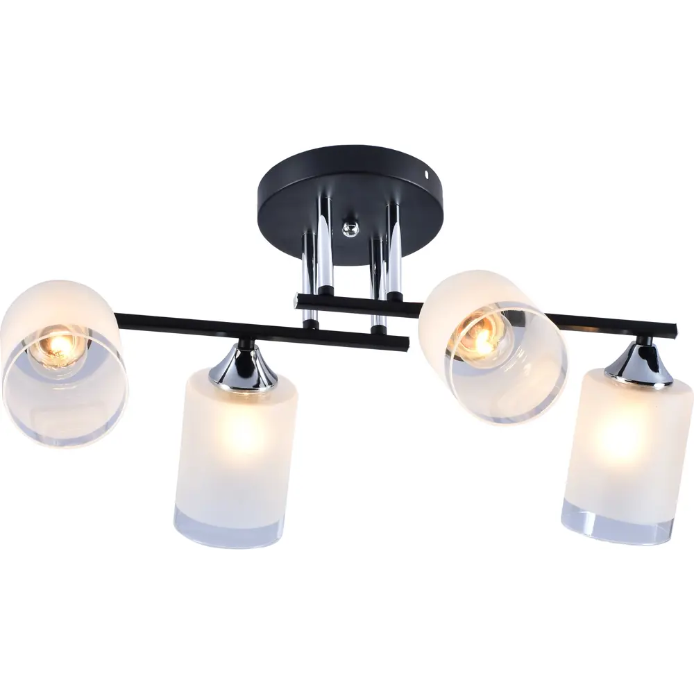 Люстра потолочная Rivoli Marielle модерн 4 лампы, цвет черный STLM-2043528