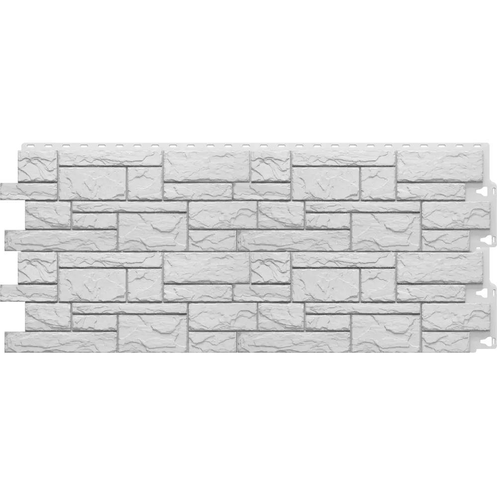 Фасадная панель Docke Dacha Камень крупный белый 0.38 м² DÖCKE Сланец STLM-2138246 - Вид №2