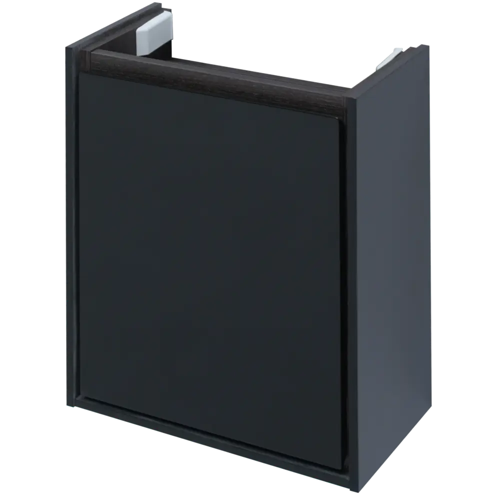 Тумба под раковину «Мокка» 45 см цвет черный глянец Aquanet STLM-2161425