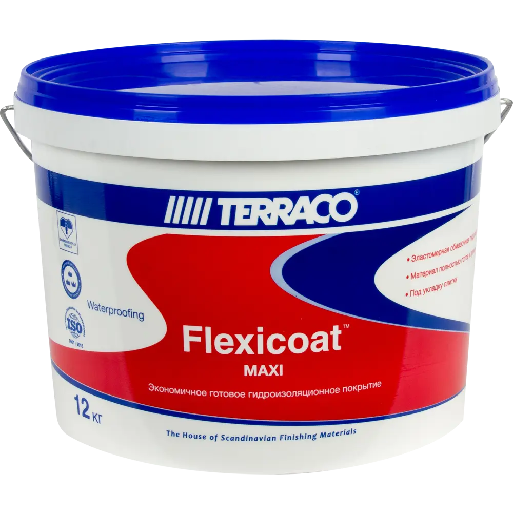 Мастика гидроизоляционная Terraco Флексикоат Maxi 12 кг Флексикоат Мaxi STLM-2130996