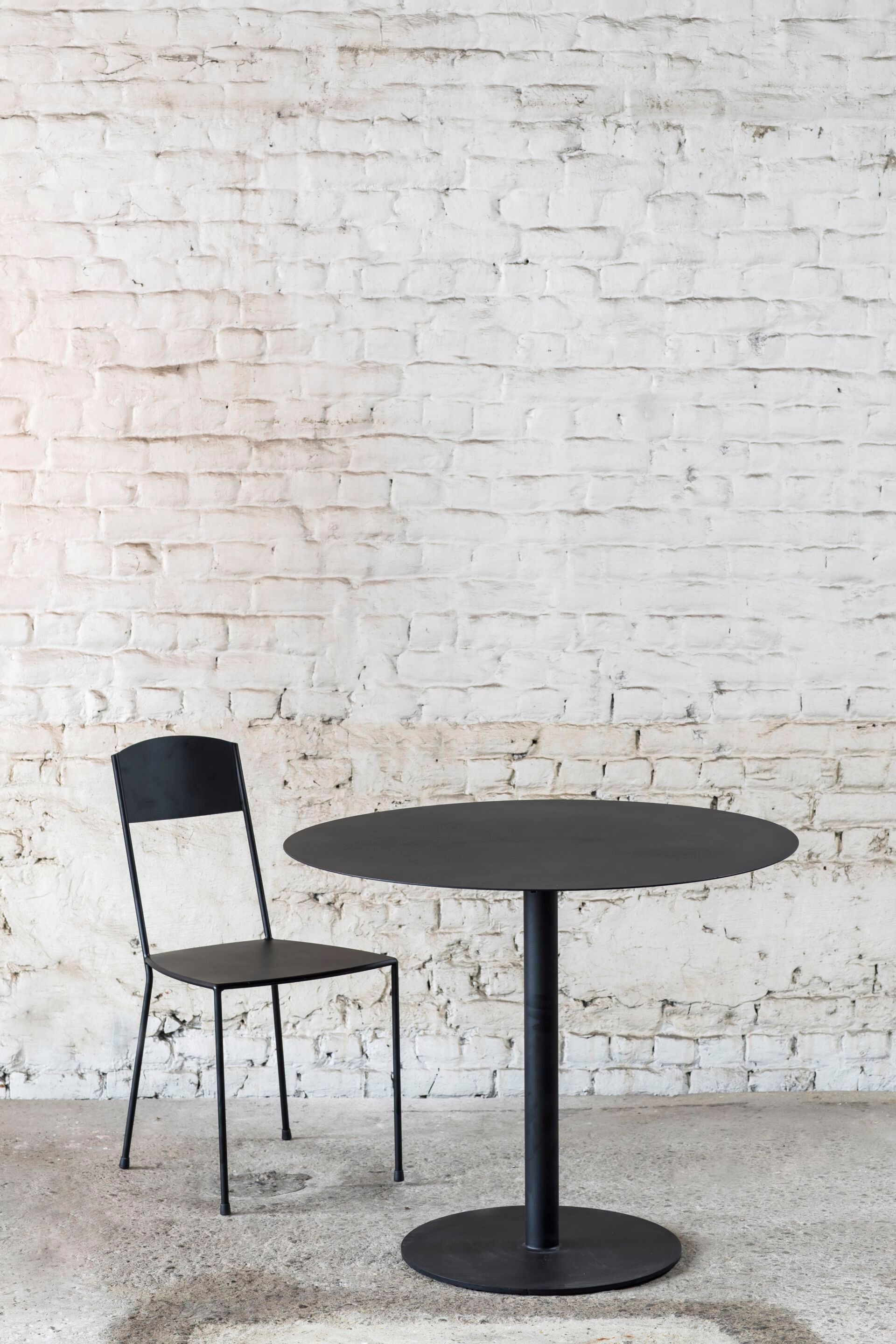 Круглый стальной журнальный столик с порошковым покрытием Serax Bea Mombaers Furniture ARCH-00031327 - Вид №4