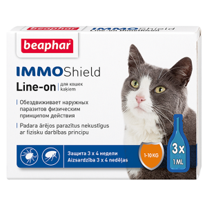 ПР0040903 Капли IMMO Shield для кошек 1-10кг 3 пип. по 1мл Beaphar