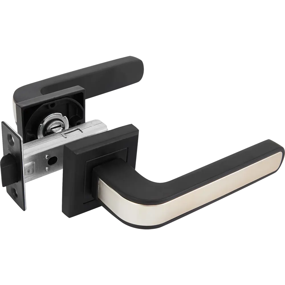 Дверные ручки Edson 360-Z01, без запирания, цвет черный STLM-2153728