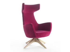 Вращающееся кресло с высокой спинкой