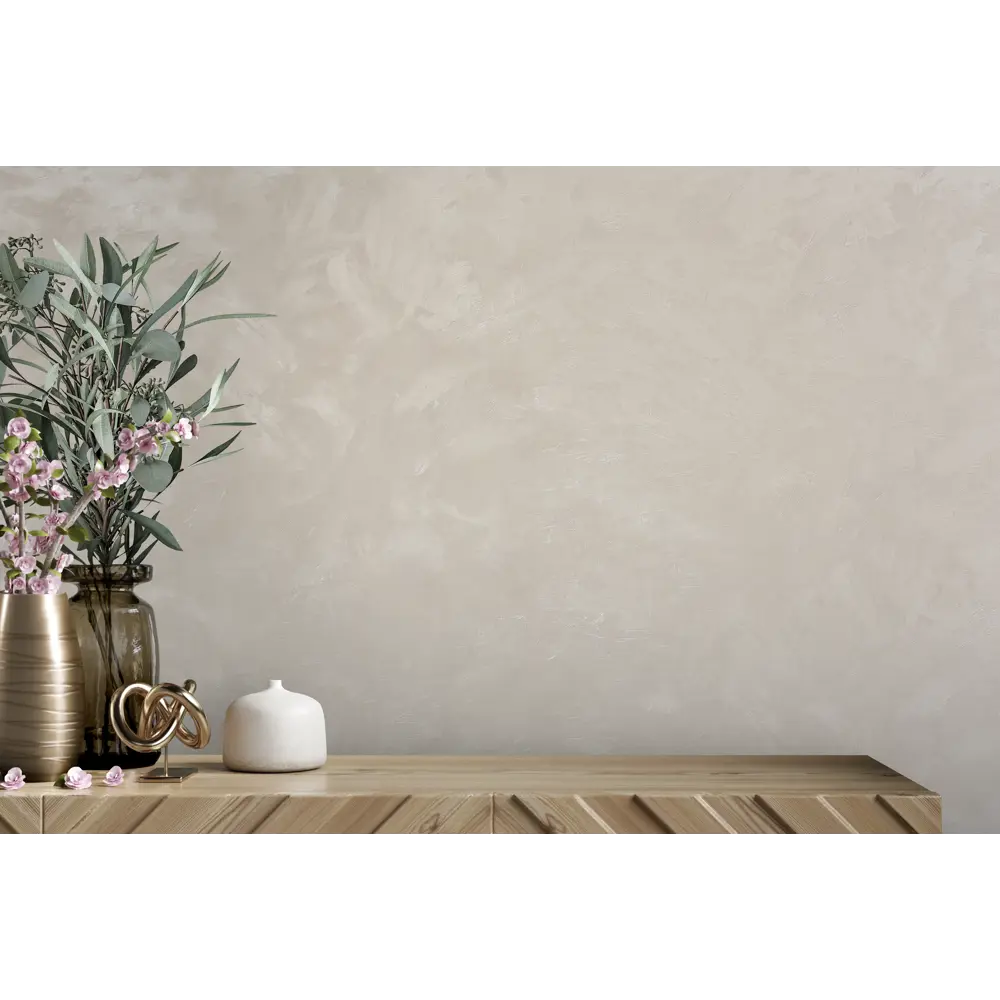 Флизелиновые обои Ateliero Bella светло-бежевые с фактурой штукатурки 89416914 STLM-1576732 - Вид №4