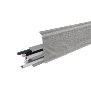 Плинтус напольный Prime ПВХ цвет дуб савона 2220x2.2x72 мм