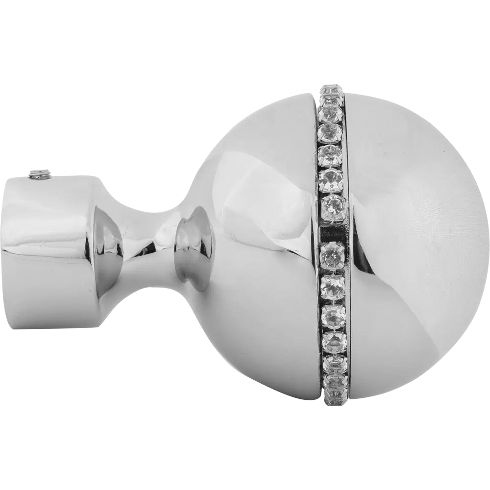 Наконечник «Шар» 6.6 см цвет хром INSPIRE STLM-2067532