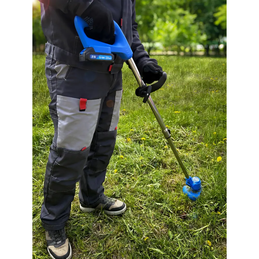 Аккумуляторный триммер Vertextools VCT-21-1SET для ухода за газоном 89401213 STLM-1564641 - Вид №14