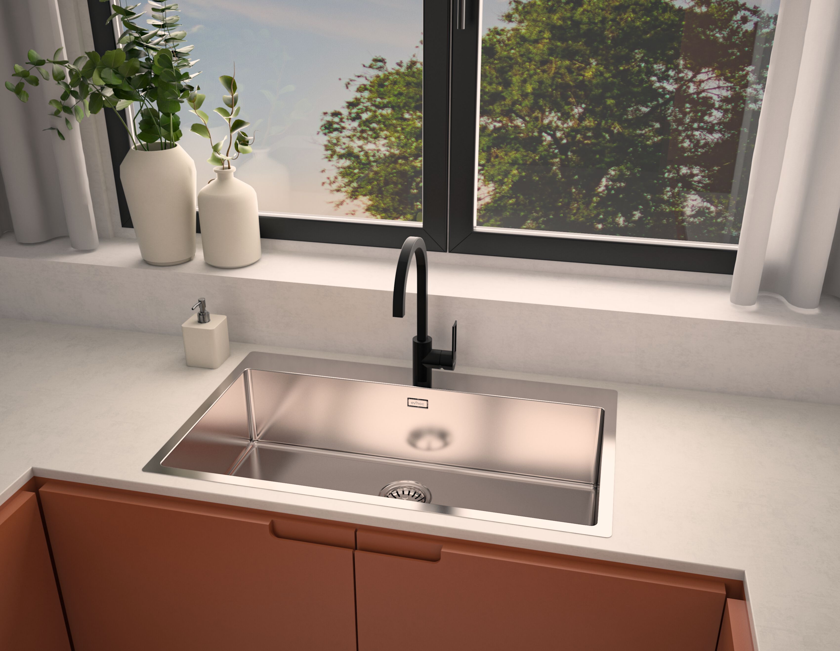 Раковина из нержавеющей стали Evhoc Deus ARCH-00011889 - Вид №1