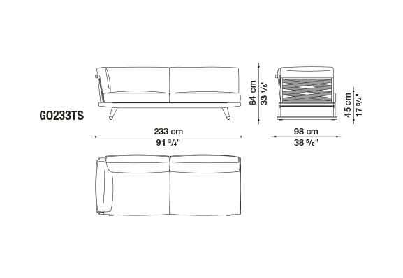 Ткань сад диван с полуостровом B&B Italia Outdoor Чт ARCH-00073529 - Вид №26
