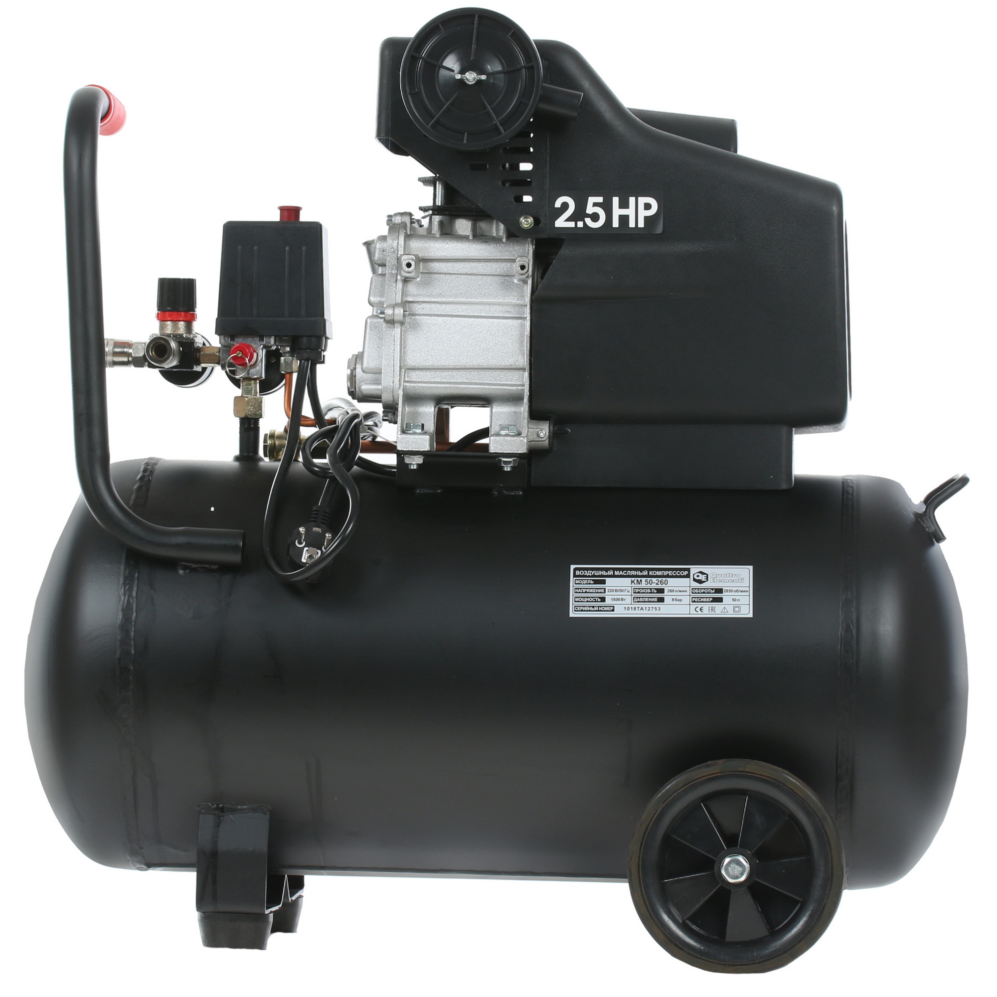 Компрессор поршневой масляный Quattro Elementi KM 50-260 248-498 1167350 STDN-0110382 - Вид №4