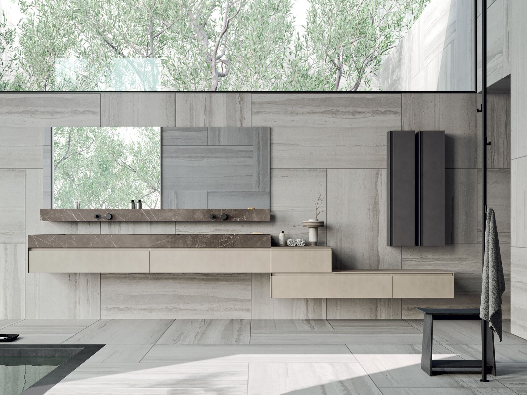 Полка с смесителями для умывальника Rexa уникальный ARCH-00111671