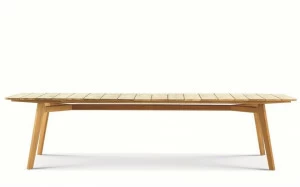 Ethimo Прямоугольный деревянный садовый стол Knit