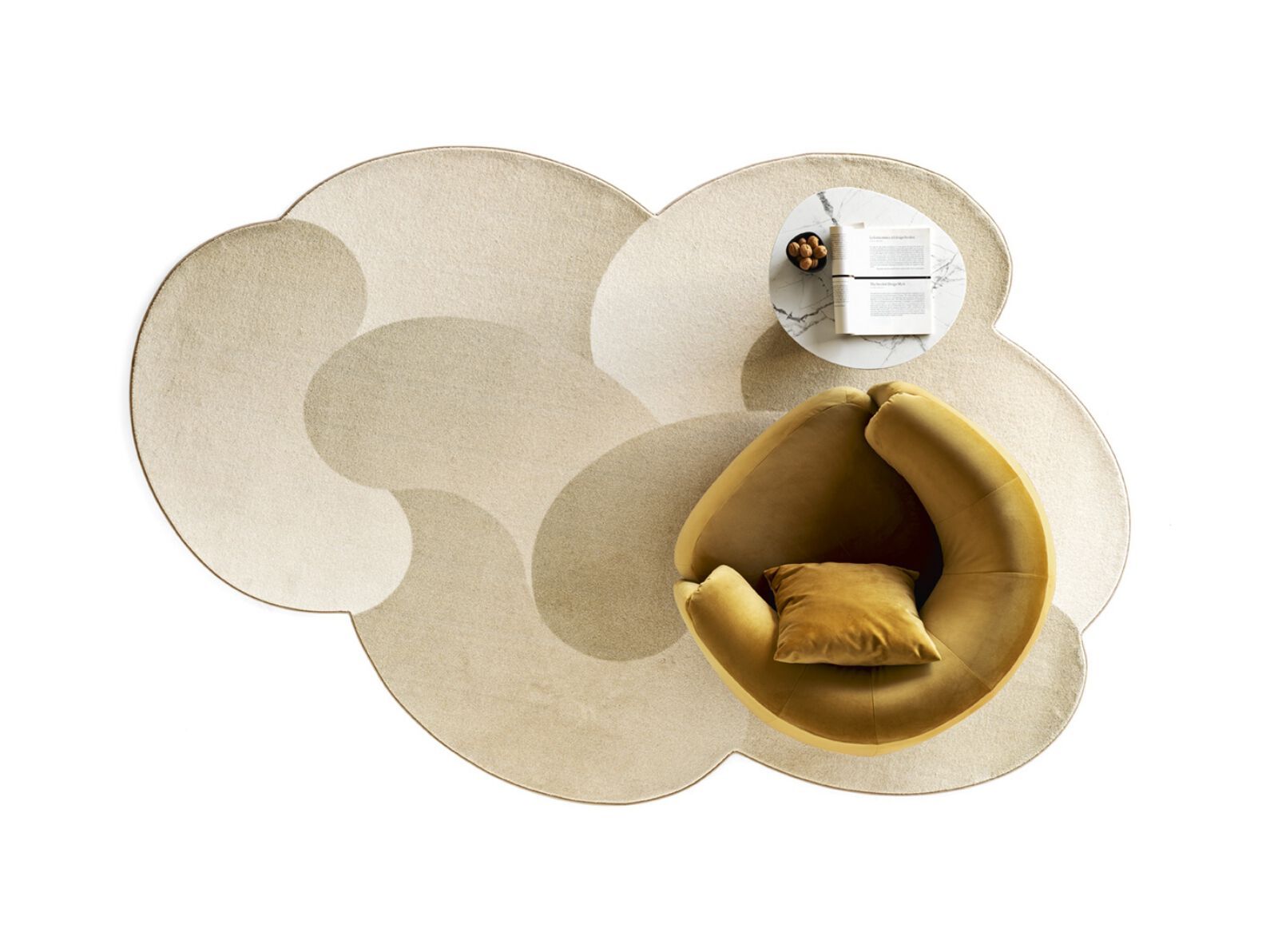 Полиамидный ковер с длинным ворсом Calligaris CURVED ARCH-00134971 - Вид №1