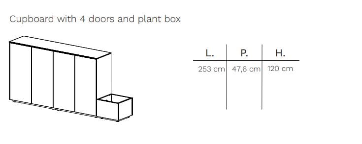 Деревянный офисный шкаф с распашными дверями FREZZA Mux70 ARCH-00118272 - Вид №2