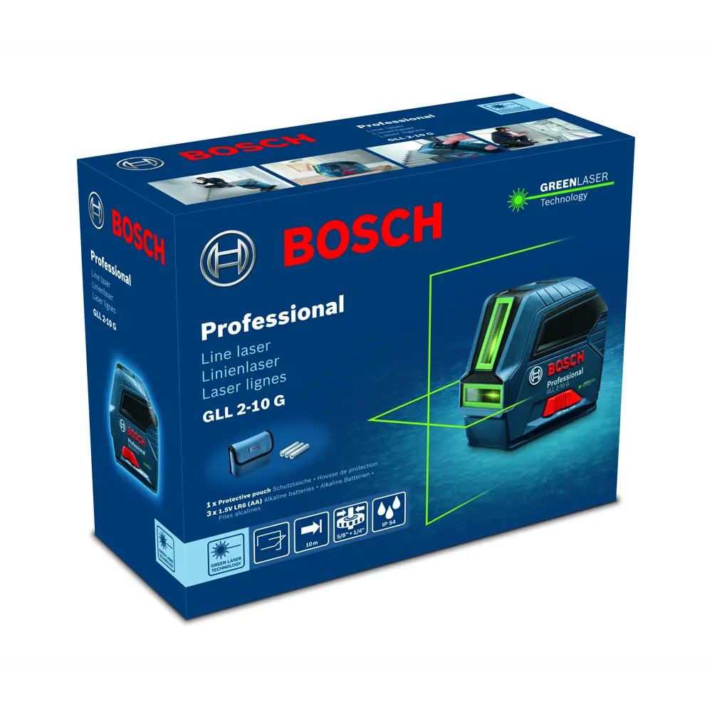 Уровень лазерный Bosch Professional GLL 2-10 G 0601063P00, 10 м STLM-2122182 - Вид №3