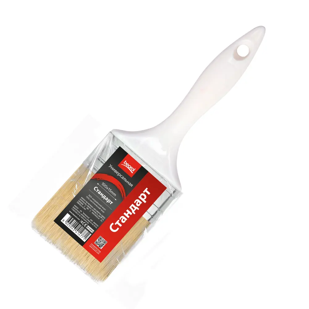 Малярная кисть Beorol Стандарт синтетическая щетина 70 мм STLM-2053805 - Вид №3