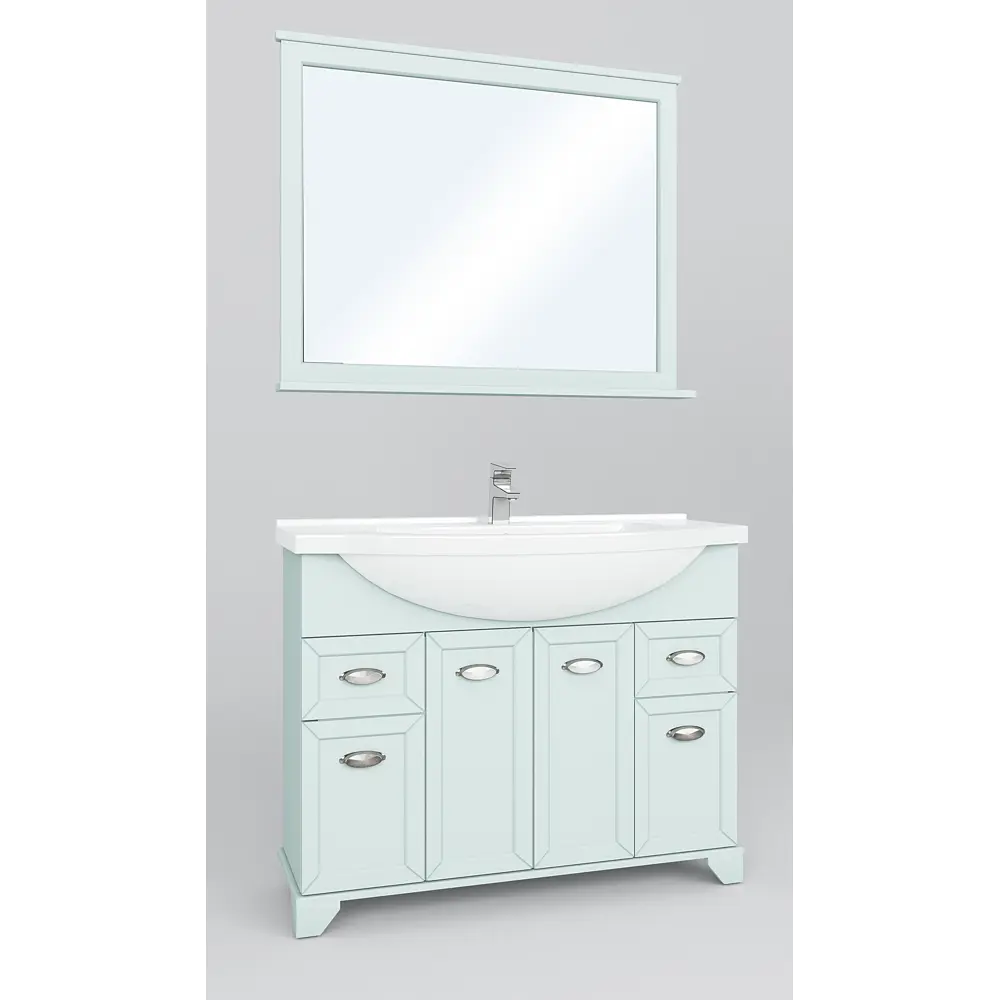 Зеркало Aquaton Шарм 100 см прямоугольное цвет зелёный STLM-2195448