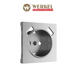 Накладка для розетки USB Werkel W1179565 цвет серебряный матовый