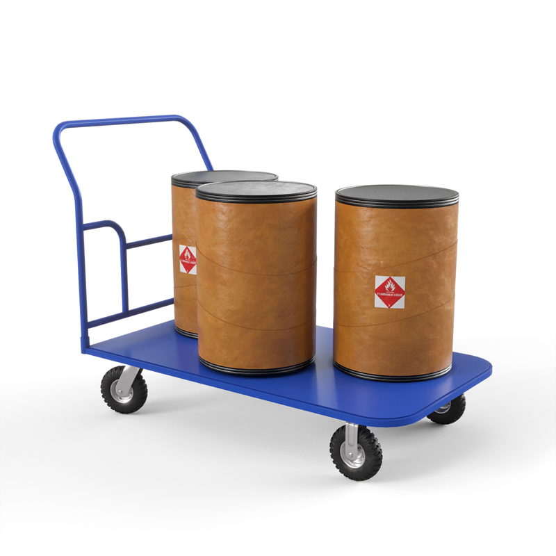 Тележка платформенная ТПТ (г/п 300 кг, 1200x600 мм, колеса пневматические 250 мм) Верстакофф 65-88770