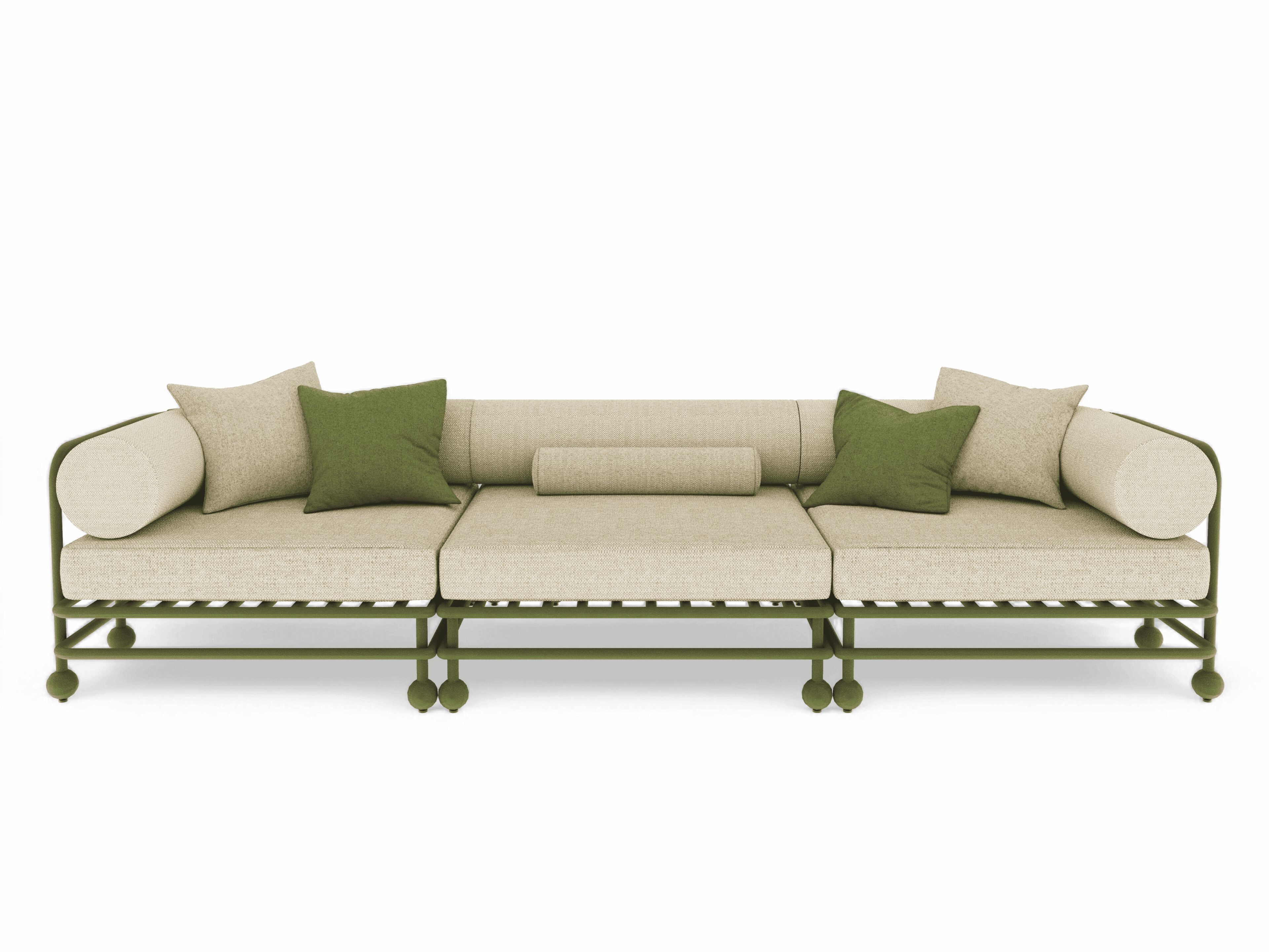 3-местный алюминиевый садовый диван FJAKA медленный ARCH-00119558 - Вид №2