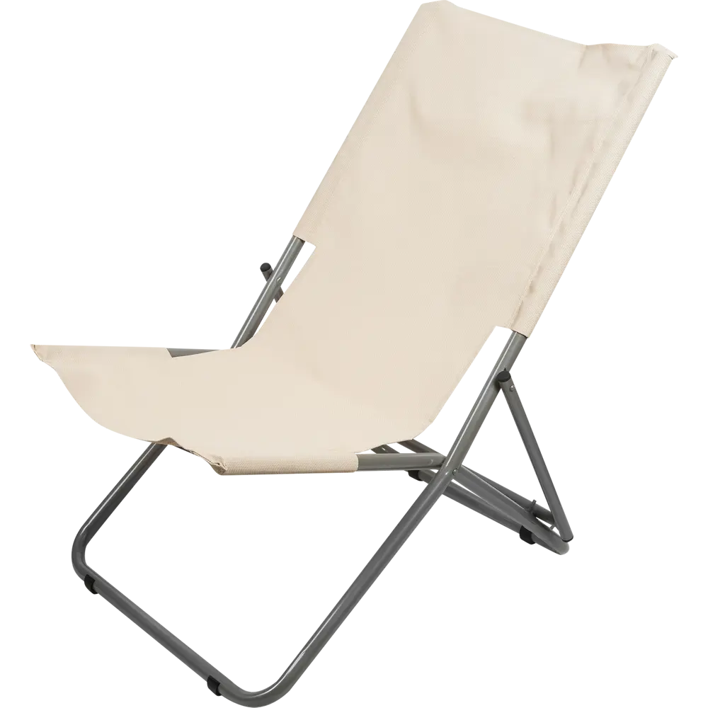 Шезлонг Супернадежный отдых 62.8х93х63.2 см металл/полиэстер бежевый UBC GROUP 5 STLM-2205500