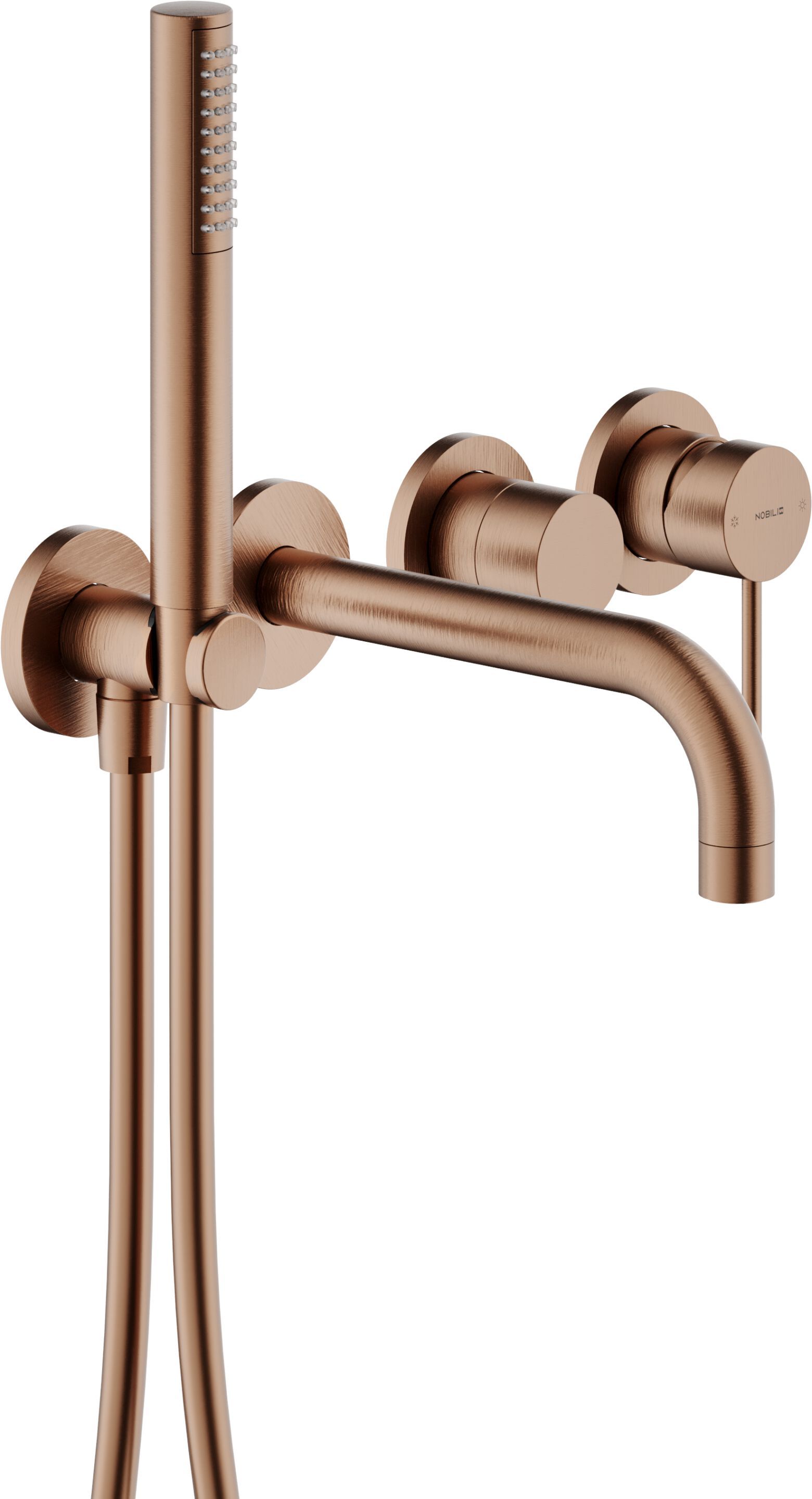 Настенный однорычажный смеситель для ванны с ручным душем Nobili Velis ARCH-00047097 - Вид №4